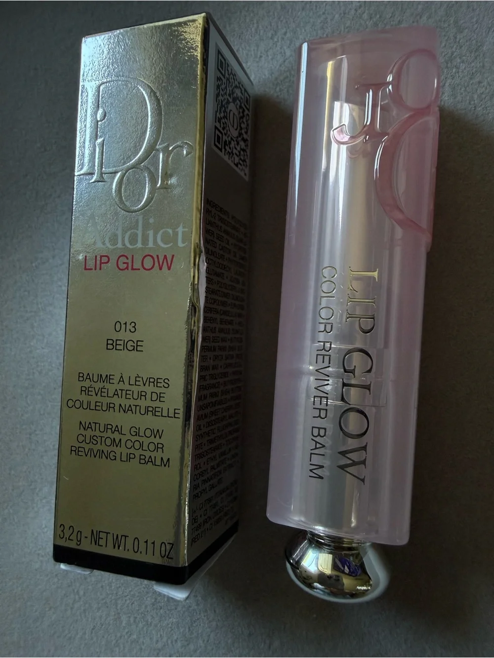 Dior Women New Dior Addict Lip Glow 013 Beige Nude Balm Hydrating Luxury